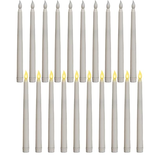 Bougies coniques LED sans flamme a batterie effet flamme vacillante