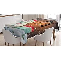 ABAKUHAUS Clé Grecque Nappe, Vintage Floral