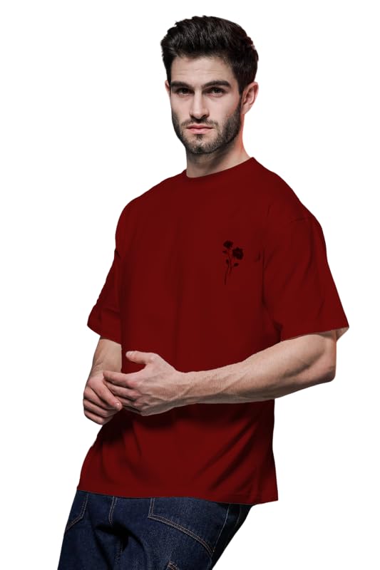 Image of Rigo Printed Oversized T-Shirts for Men | Drop Shoulder T-Shirt for Men