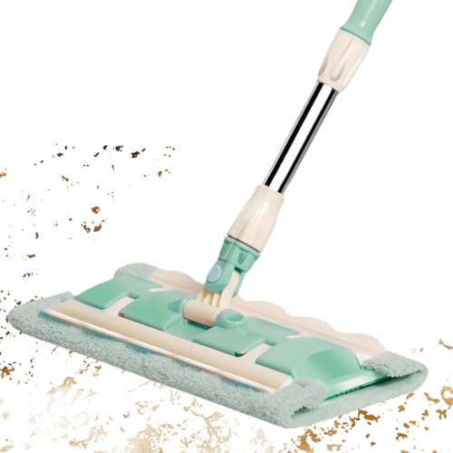 Serpillère rotative 360 en microfibre avec 7 recharges et manche télescopique - 2