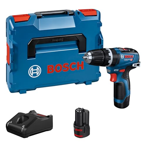 Bosch Professional 12V System Akku Schlagbohrschrauber GSB 12V-35 (Drehmoment hart/weich 20/35 Nm, inkl. 2x3,0 Ah Akku, Ladegerät GAL 12V-40, L-BOXX 102)