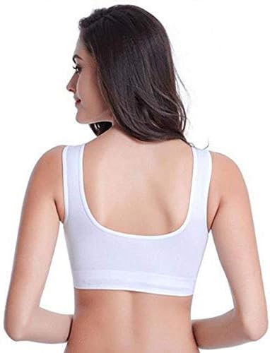 Rich Bells Nylon Spandex Women Air Sports Bra, Stretchable Non-Padded & Non-Wired Seamless Bra-(Pack of 6)