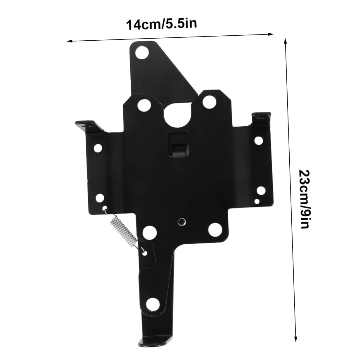 Loquet de Portail Autobloquant Noir pour Montage sur Poteau