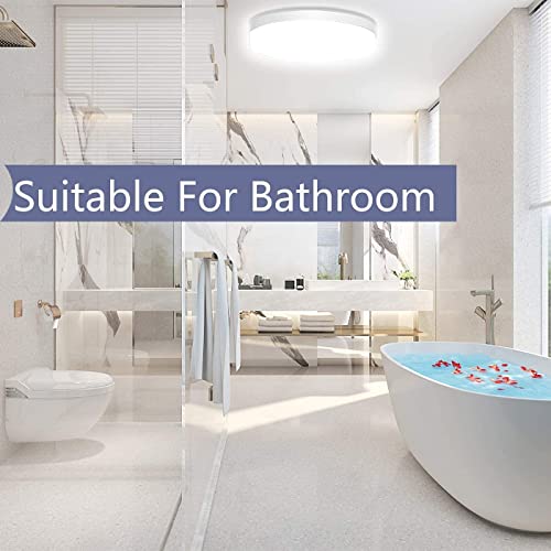 Ouyulong Led Flush Mount Ceiling Light 36W 3240Lm 6500K 9 Inch Round Non-Dimmable Ceiling Light Fixture For Kitchen, Bedroom, Living Room, Hallway, Utility Laundry Closet Room And Office Cool White #TOP4