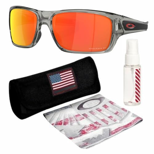 Image of Oakley TURBINE OO9263 Rectangle Shape Sunglasses With Official Eyewear Kit | Men's Sunglasses