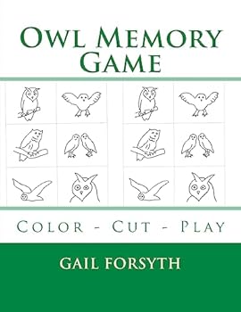 Paperback Owl Memory Game: Color - Cut - Play Book