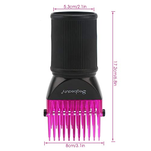 Segbeauty Blower Dryer Comb Attachment, Hair Dryer Concentrator With Brush Attachments For 1.57-1.97" Nozzle, Professional Salon Hairdressing Styling Tool For Straightening Wavy Natural Curly Hair #TOP5