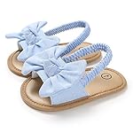 COSANKIM Infant Baby Girls Summer Sandals with Flower Soft Sole Newborn Toddler First Walker Crib Dress Shoes - Image 5