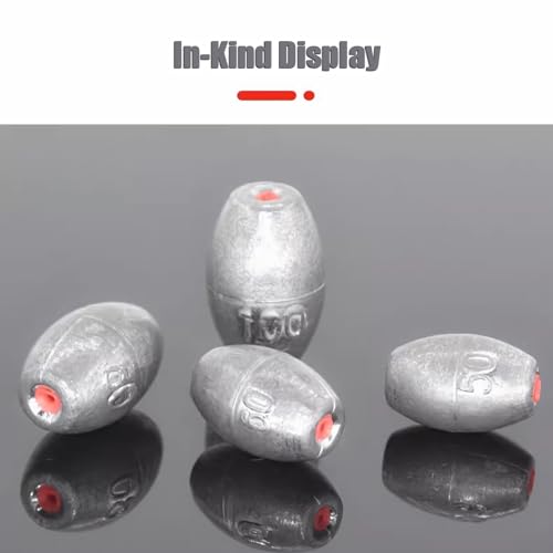 SCHAAN Pesos de Pesca, Chumbadas Para Pesca de Bagres, Pesos Em Forma de Ovo Em Chumbo Para Água Doc