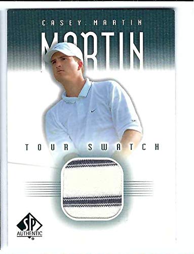 CASEY MARTIN 2001 Upper Deck SP Authentic Tour Swatch #CMTS Tournament-Worn Shirt Rookie Card RC...