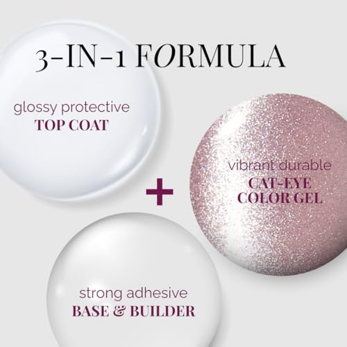 NAILOG Pink Cat Eye Gel Nail Polish 12ml miniatura 4
