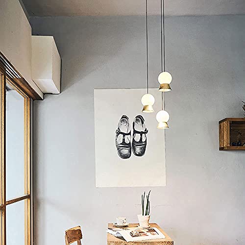 Lámpara de cristal creativa de una sola cabeza con acabado opalino premium 3