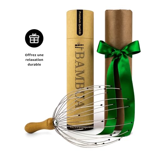 BAMBUA Massage Tete avec 24 Doigts - Masseur Tete Qualité Supérieure - Massage Crane pour des Sensations de Relaxation Durable - Idéal cadeau – vue 5