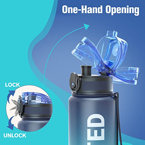 Sahara Sailor Water Bottle, 500ML/750ML/1000ML Motivational Water Bottle - Image 3