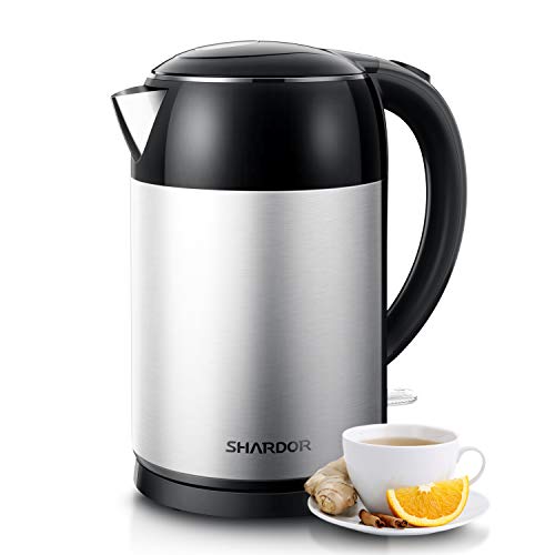 SHARDOR Electric Kettle 1.7L Stainless Steel Water Boiler & Heater with Auto-Shutoff