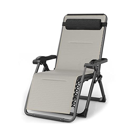 Fauteuil inclinable gravité zéro robuste avec repose-tête amovible