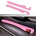 IHOTDER 2PCS Car Seat Gap Filler,Super Flexible Car Side Seat Gap Filler Car interior Accessories,Universal CCar Organizer Between Seats for Tightly Filling Seat Gaps (Pink)……