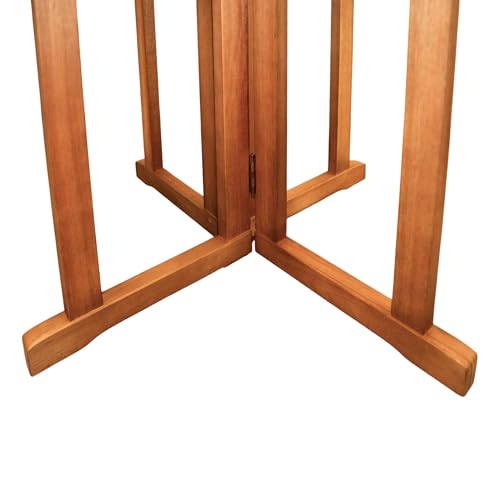 Mesa de jardín de madera de eucalipto para terraza y balcón mesa ovalada Spetebo 7