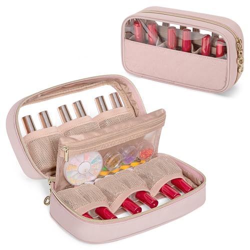 Yarwo 2026 New Nail Polish Organizer Case Holds 12 Bottles (15ml/0.5 fl.oz)