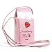 LUI SUI Filles en Cuir PU Sac à Main Cupcake crème glacée Mignon boîte à Lait Portefeuille Sac Petit bandoulière personnalité Mini Sac à bandoulière Sacs à Main(Rose,One Size)