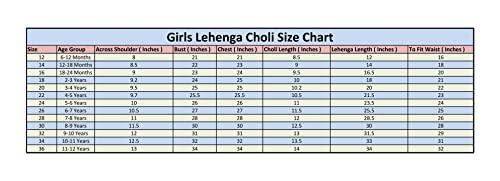 AHHAAAA Girls Cotton Readymade Lehenga Choli