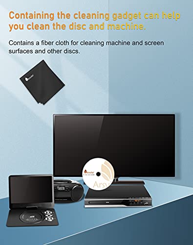 Arsvita CD Laser Lens Cleaner Disc Cleaning Set