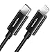 Produktbild deleyCON 0,5m USB-C auf Lightning Ladekabel Datenkabel Ultra Schnellladekabel MFi Zertifiziert für Apple iPhone iPad iPod 8Pin Lightning Stecker Power Delivery - Schwarz