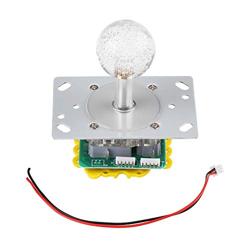 Marvellous Arcade Joystick,LED Colorful Illuminated Joystick Switchable from 4 to 8 Way Operation for Arcade Game Cabinet Button Kit