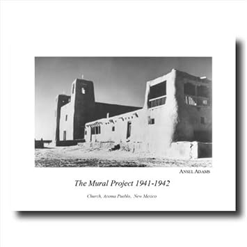 Ansel Adams B/W Photo Acomoa Pueblo Native American Church Landscape Wall Picture 16x20 Art Print