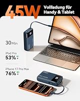 INIU 45W Power Bank, Ultra Klein 20000mAh mit Integriertem USB C Kabel – Ansicht 2