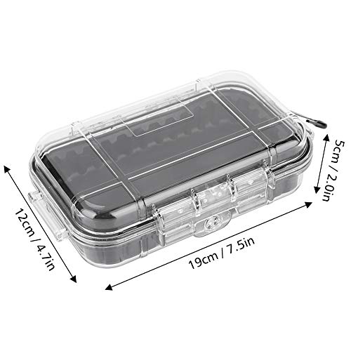 Tomotato Waterproof Storage Case, Outdoor Survival Waterproof Dry Box Case Shockproof Storage Case Airtight Carry Box Container for Outdoor Boating Camping(Transparent) by Tomotato - Image 2