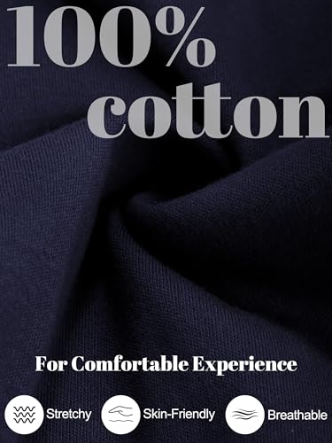 Cooraby Boys Cotton Adjustable Waist Pants Loose-Fit Pants with Pockets Casual Drawstring Sweatpants3