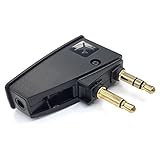 Luftfahrt-Stecker auf 3,5-mm-Klinkenstecker