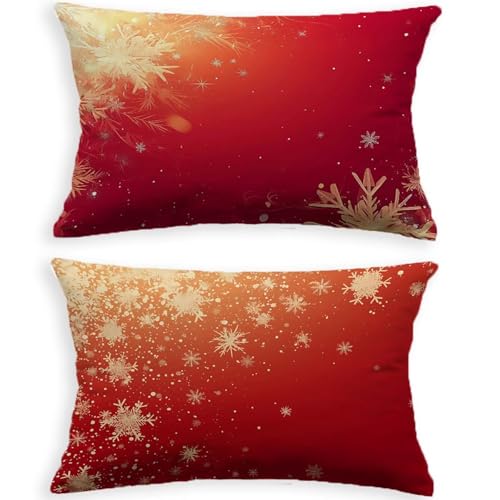 Housse de coussin rouge velours 70x90cm impression double face chic