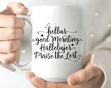 Madea Quotes Mug - Inspirational Mug - Funny Quotes Mug - Christian Mug - Hellur Hallelujer Good Mornting Praise the Lort (11oz)