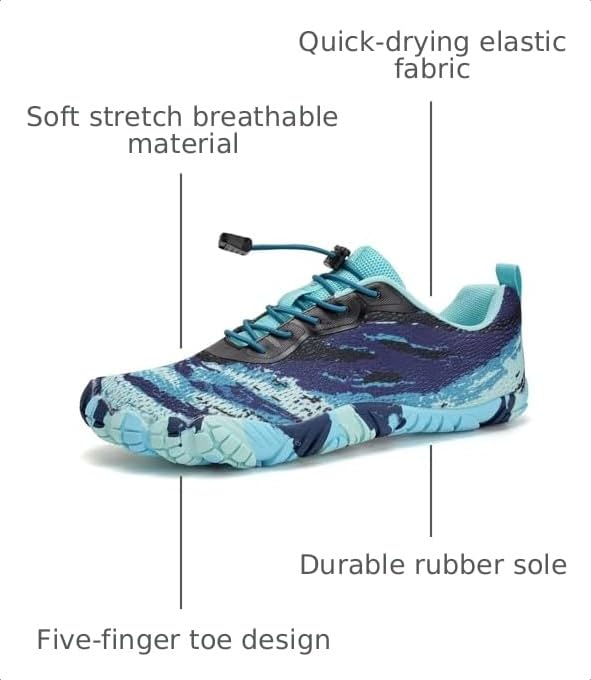Image of WateLves Water Shoes Mens Womens Beach Swim Shoes Quick-Dry Aqua Socks Pool Shoes for Surf Yoga Water Aerobics