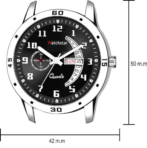 Image of Analog Day Date Functioning Stainless Steel Chain Watch for Men