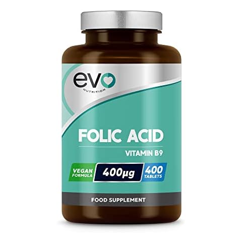 Folic Acid 400mcg-400 Vegan Vitamin B9 Tablets-13 Month Supply-Pregnancy Care-Supports Prenatal Health & Normal Maternal Tissue Growth During Pregnancy-Made in UK Cover