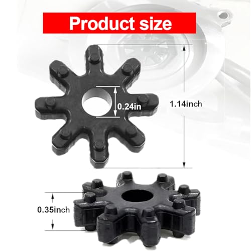4 Stück Auto Lenksäulenkupplung, Flexible Kupplung, Kupplung Lenkkupplung Kunststoff, Lenkkupplung Lenksäule Zahnrad Zwischenhebel Buchse Koppler