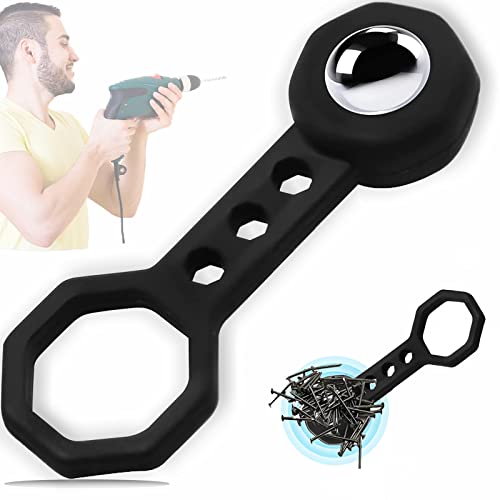 Stud Finder Wall Scanner Magnetic Stud Finder Stud Ball Magnet with 27 Pound of Pull Magnetic Power, No Batteries Required Detect Metal Through 3"/4" Plywood Ceramic Tiling 5"/8" Drywall (Black)