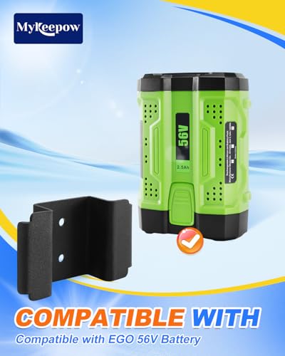 Support de batterie EGO 56V noir lot de 2 fixations murales - 4