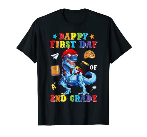 Happy First Day Of 2nd Grade Second Grade Rentrée scolaire T-Shirt