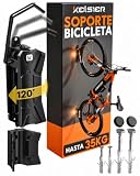 Soporte Bicicletas Pared Vertical Giratorio, Colgador Bicicleta Pared Plegable, Compatible Bicicleta Montaña Carretera y Eléctrica, Hasta 35 kg, para Hogar Trastero Garaje