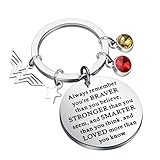 WSNANG Movie Fans Gift Hero Gift You are Braver Stronger Smarter Than You Think Keychain (W Woman Keychain)