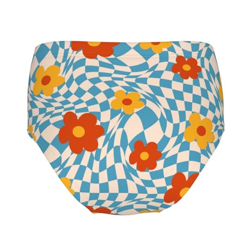 Vintage Daisy Flowers Girls' Underwear Soft Cotton Little Girls Panties Comfort Briefs2