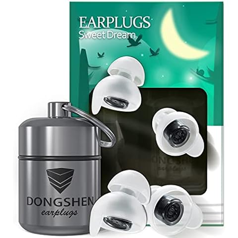 Ear Plugs for Sleeping Noise Cancelling Reusable DONGSHEN 2 Pairs Size Ultra Soft Silicone Noise Reduction Earplugs Suitable for Deep Sleep Flying Motorcycle Concerts Hearing Protection Cover