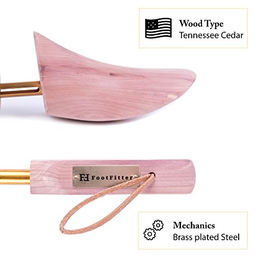 Footfitter Western Cedar Boot Tree - Best Shoe Trees For Western Cowboy Style Boots With Usa Wood, Easy Removal - Cw22 (Women's 7-9.5) #TOP2