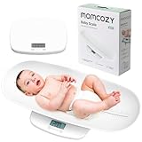 Momcozy Baby Scale, Multi-Function Scale for Body Weight&Height Measurement, Large Capacity for Toddler&Children&Pet&Adult, Perspectives Switch, Removable Tray, 5 Units, Digital LED Screen, Auto-Off