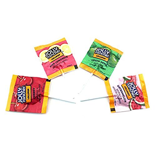 Jolly Rancher Lollipops, Original Flavors Mix, Flat Shape (Pack of 2 Pounds)