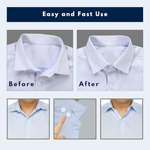 Collar Stays for Men’s Dress Shirts (3 Pairs) - istays Shirt Collar Inserts & Collar Stiffeners, Plastic Collar Stays for Men, Gifts for Him, Office Daily Wear Travel Use